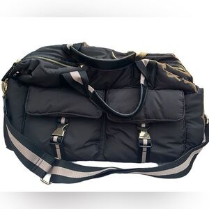 Tommy Bahama Black Duffel Bag with Shoulder Strap